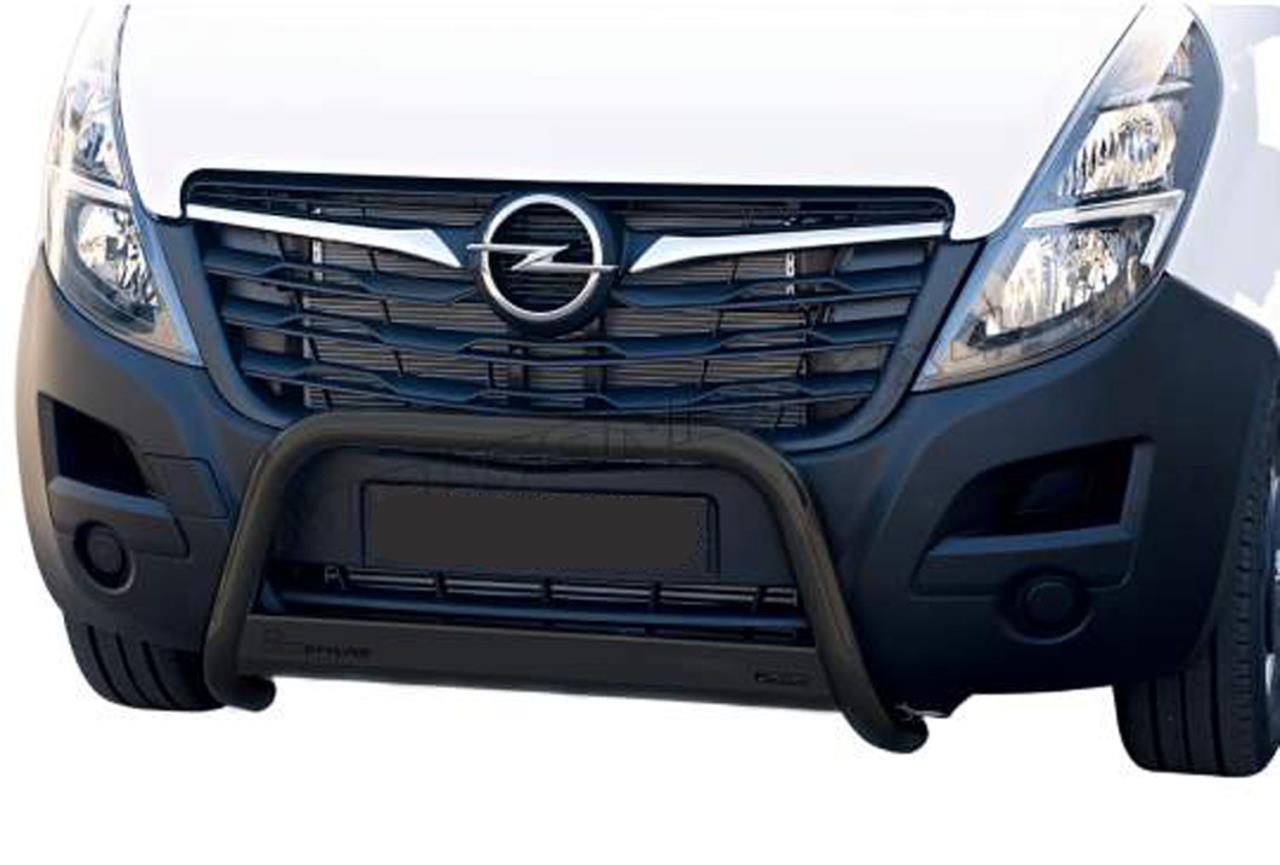 Blackl bullbar Ø 63 mm suitable for Opel Movano (2020-2021)