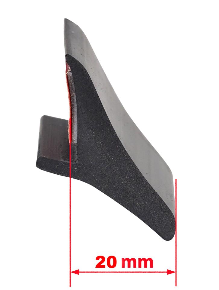 Extended fender flares universal - 1 piece - 20 mm wide - 150 cm long