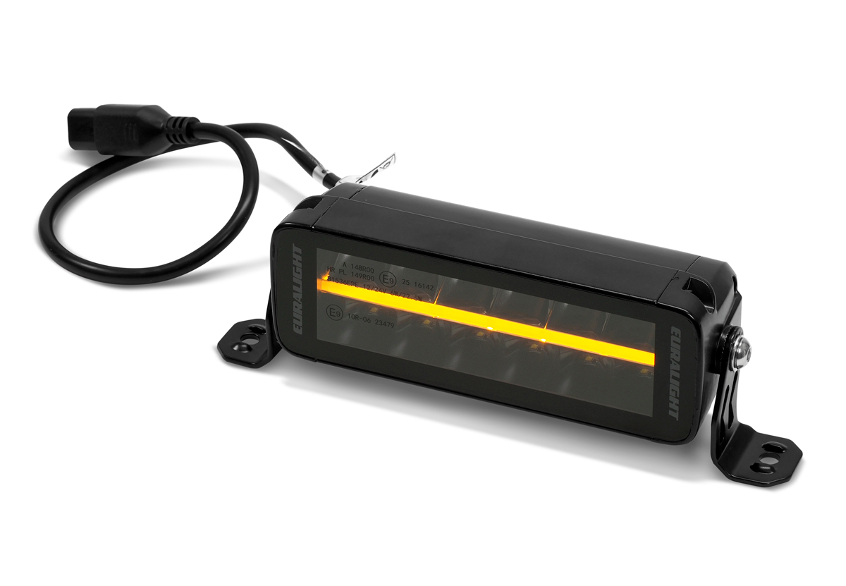 Euralight - 8” Black Penta 2.0 - LED Lightbar with ECE R148 & R149 approval