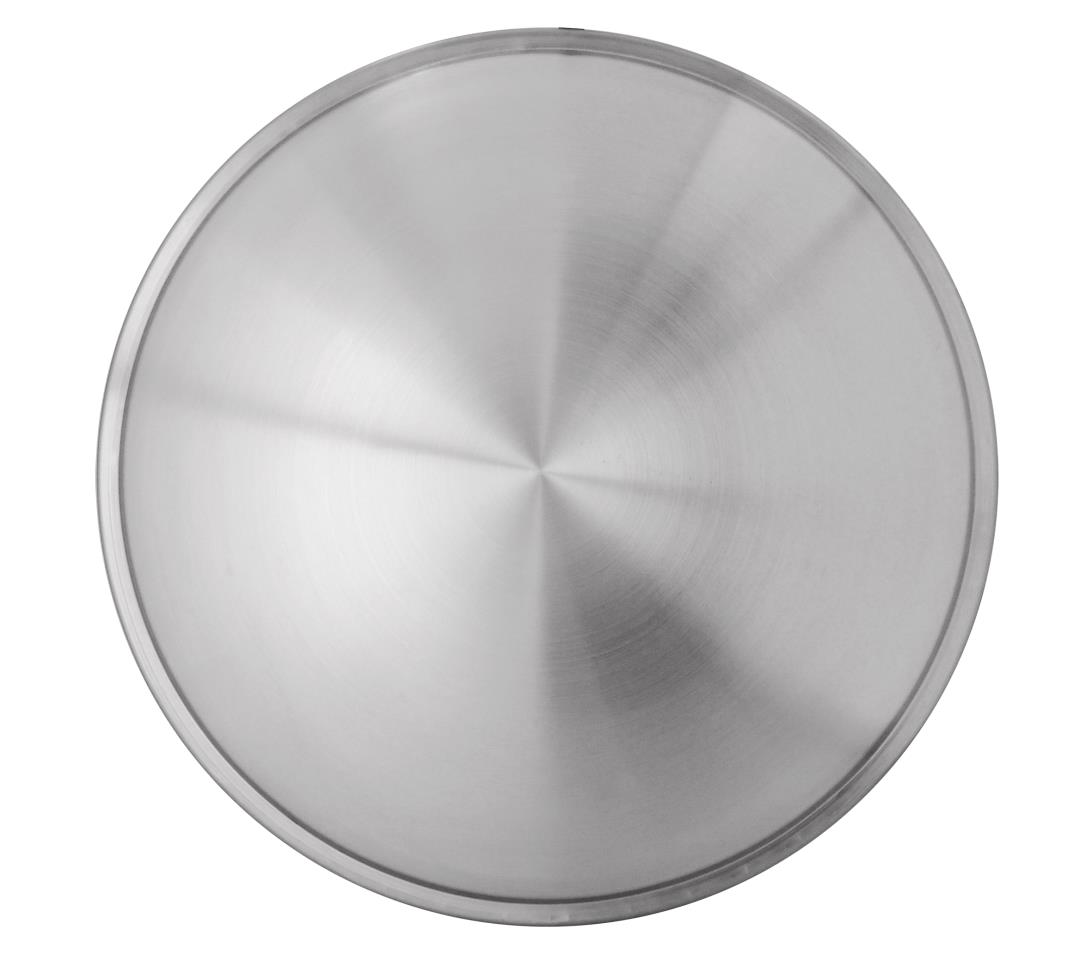 Stainless steel Moon Caps- brushed - 1 piece - 14 inch - suitable for cars, oldtimers & youngtimers