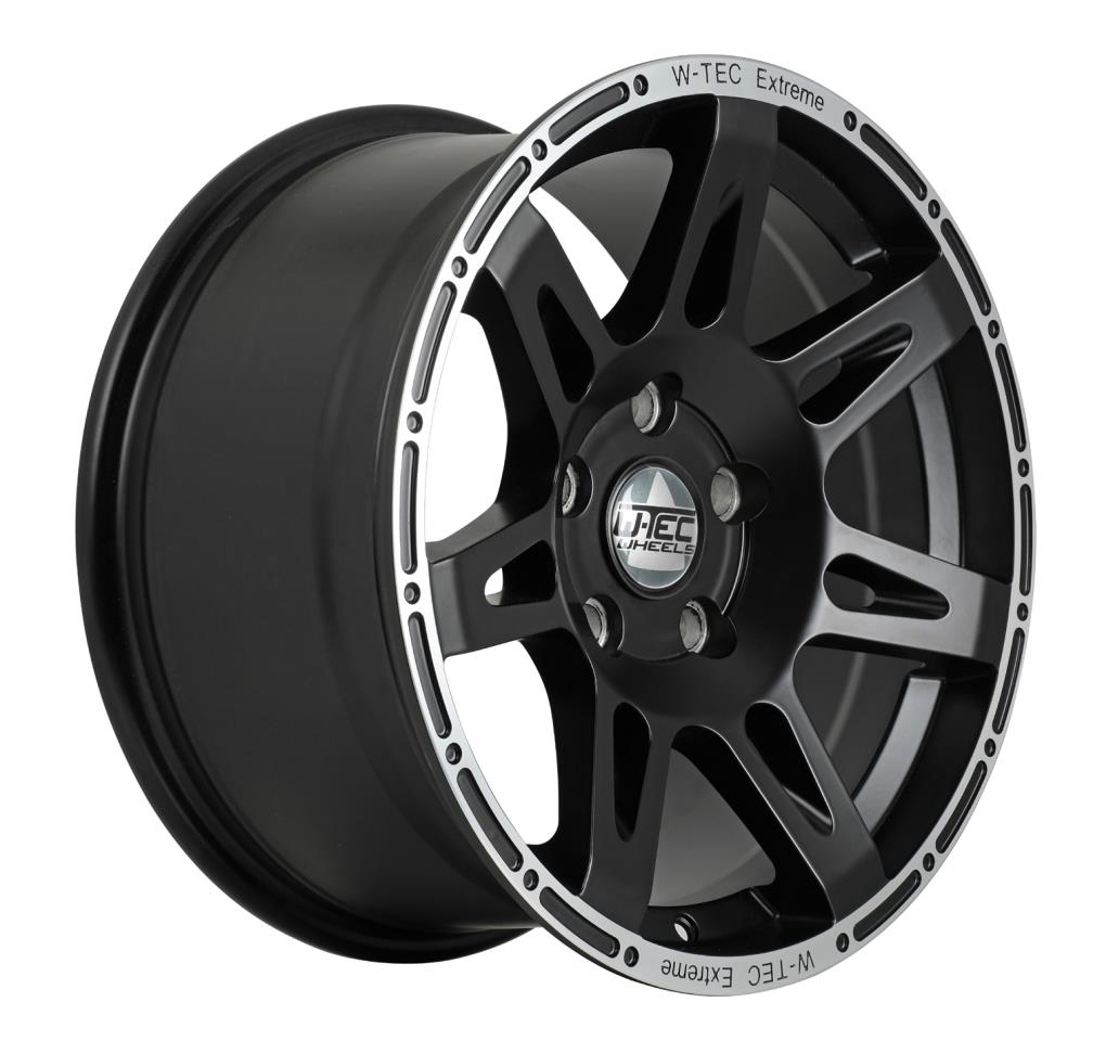 Complete wheels W-TEC Extreme 8,5x20 with 35x12,5R20 Cooper Discoverer ST Max fits Jeep Wrangler JL (2018-)