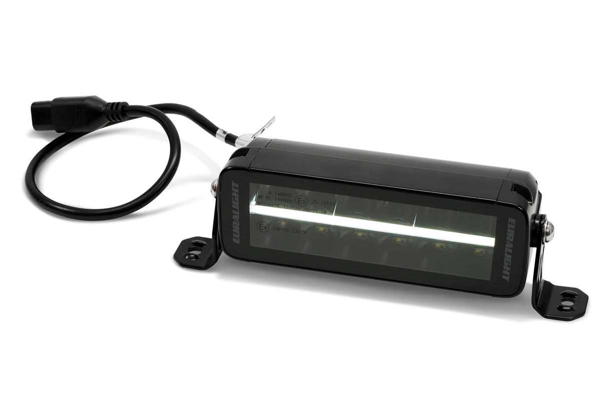 Euralight - 8” Black Penta 2.0 - LED Lightbar with ECE R148 & R149 approval