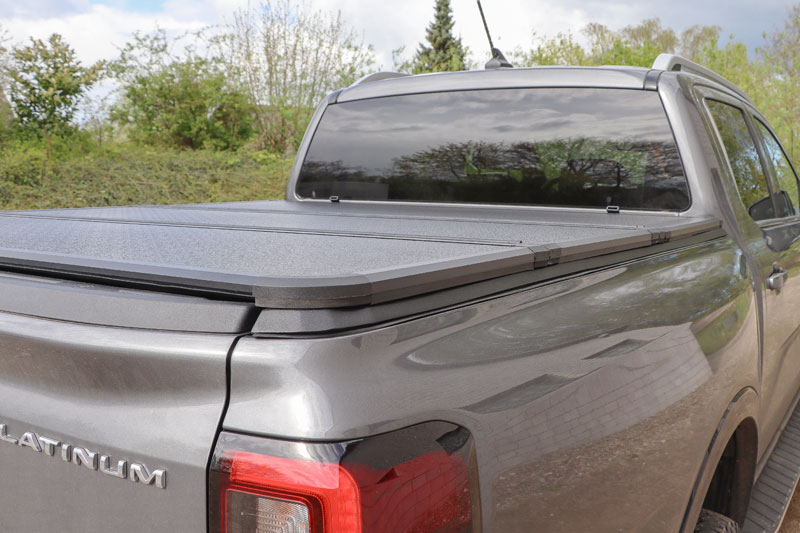 Aluminium Laderaumabdeckung 3-teilig klappbar passend für Ford Ranger (2023-) & Ranger Raptor (2023-)