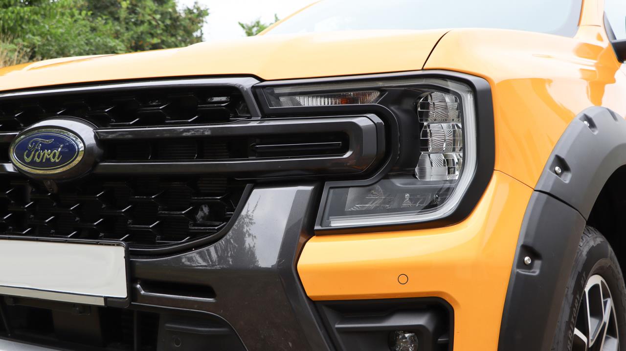 Scheinwerferumrandung vorne (2 Stück) ABS Kunststoff passend für Ford Ranger (2023-) Limited & Wildtrak