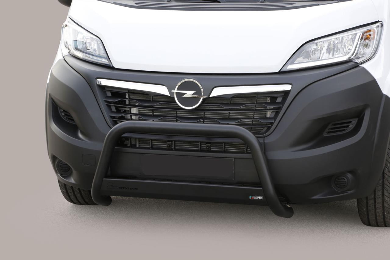 Blackl bullbar Ø 63 mm suitable for Opel Movano (2022-2023)