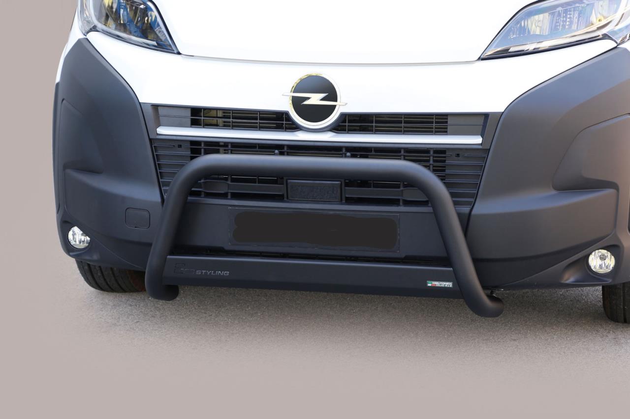 Blackl bullbar Ø 63 mm suitable for Opel Movano (2024-)