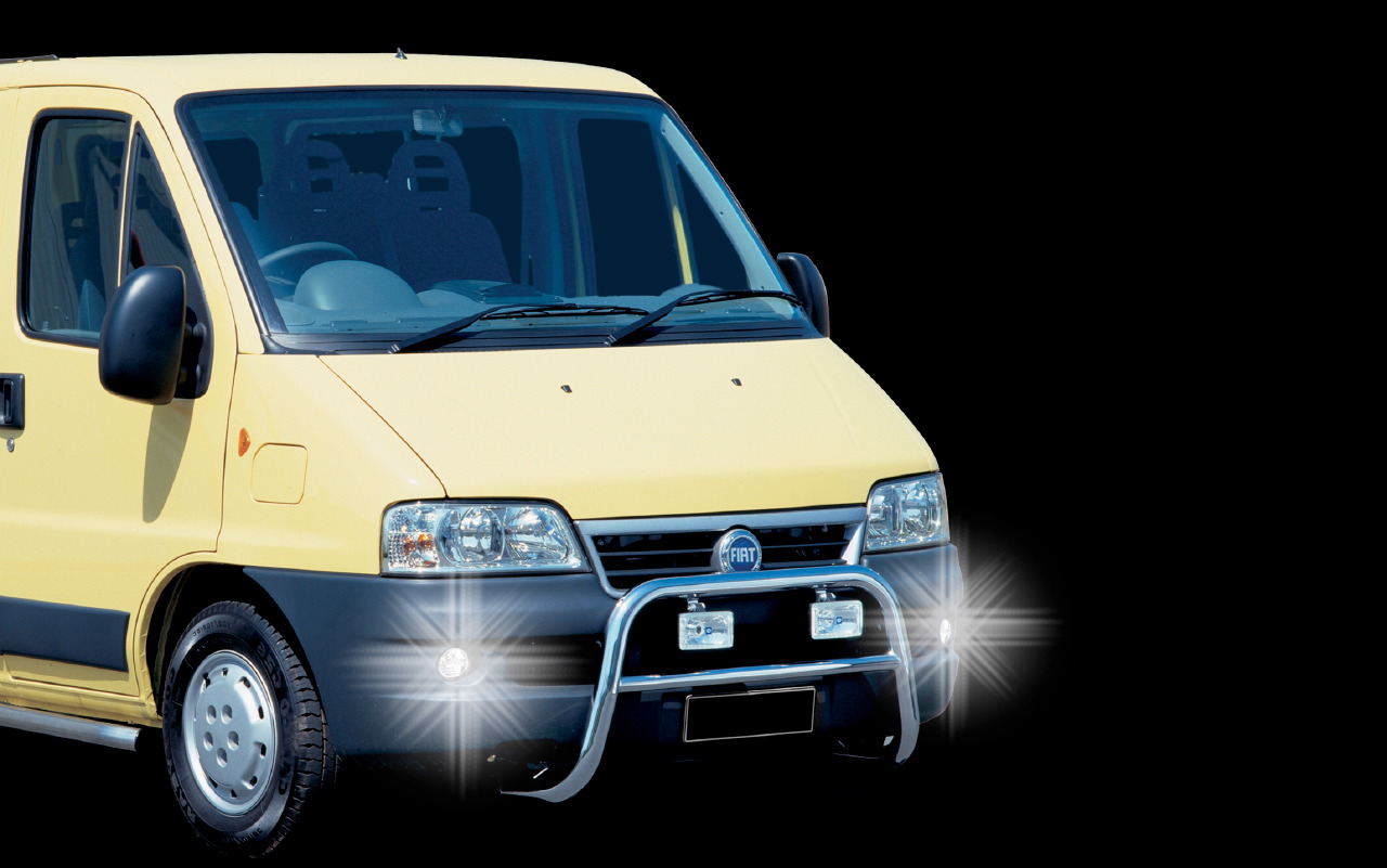 Daytime running lights without dimming function for Fiat Ducato (02-06).