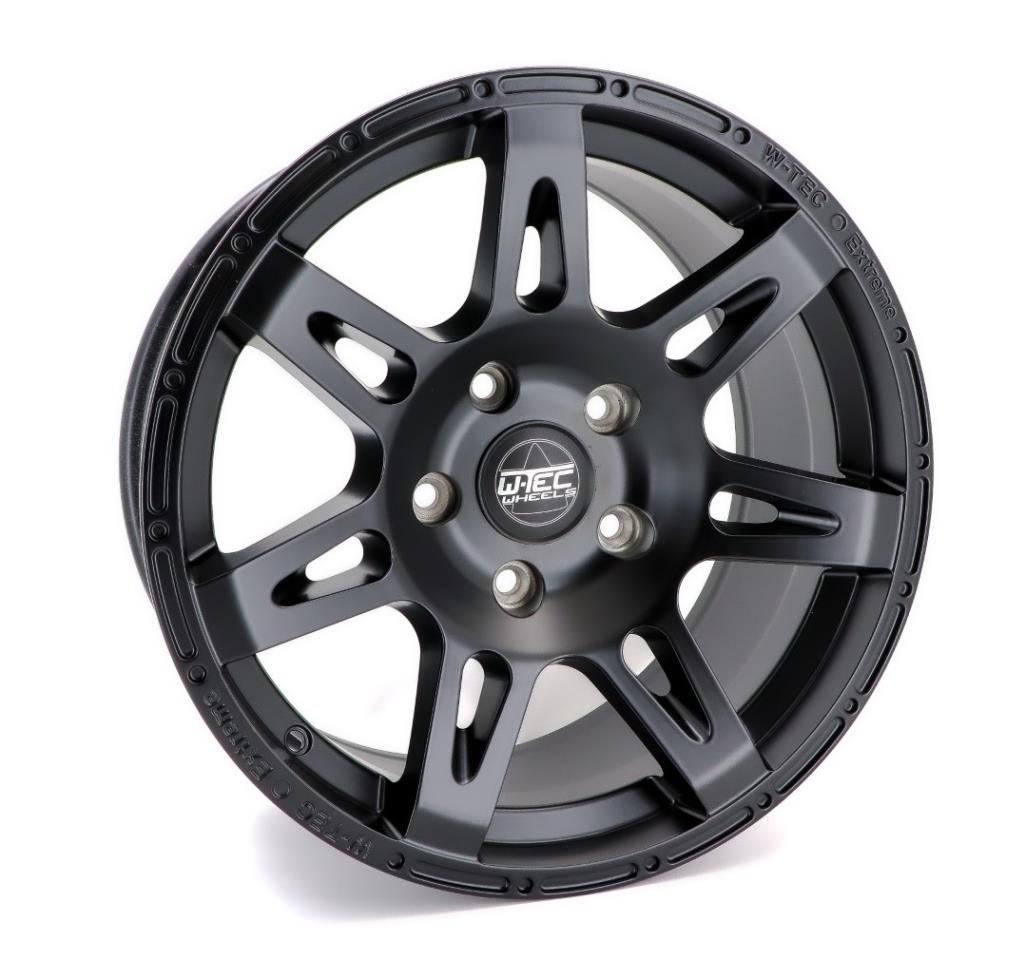 1x Alufelge W-TEC Extreme Black Edition 17" passend für Jeep Grand Cherokee WJ/WG (1999-2004)