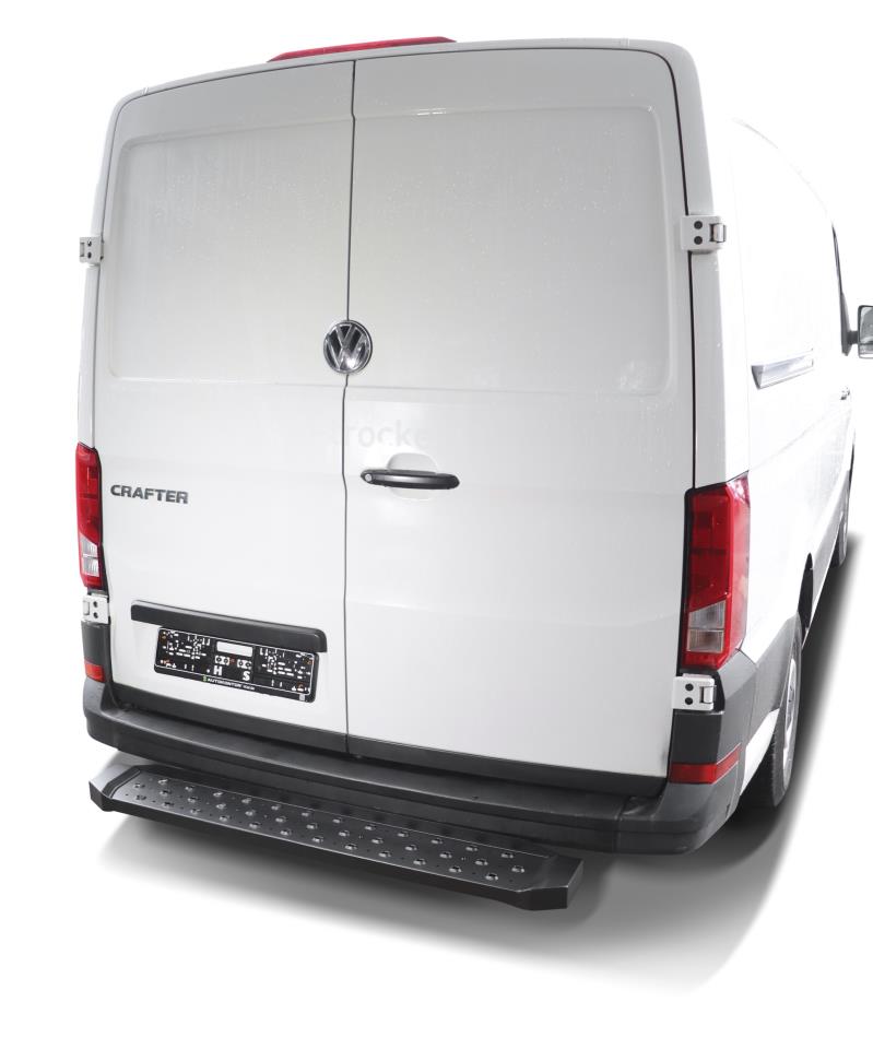 Rear step black suitable for VW Crafter & MAN TGE (2017-)