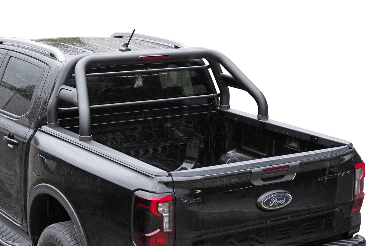 HSP black matt roll bar & laoding sill protection suitable for Ford Ranger / Raptor (2023-)